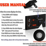 Car Dashboard Digital Clock Square Self Adhesive lifestyle view