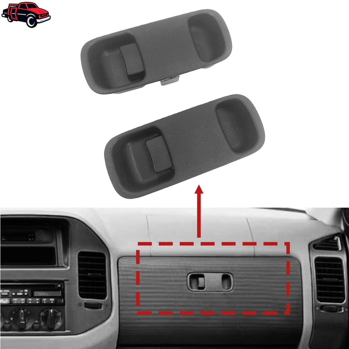 Car Glove Box Lock kit Latch Lock Switch Handle For Mitsubishi Pajero Montero MK3 V73 alternate view