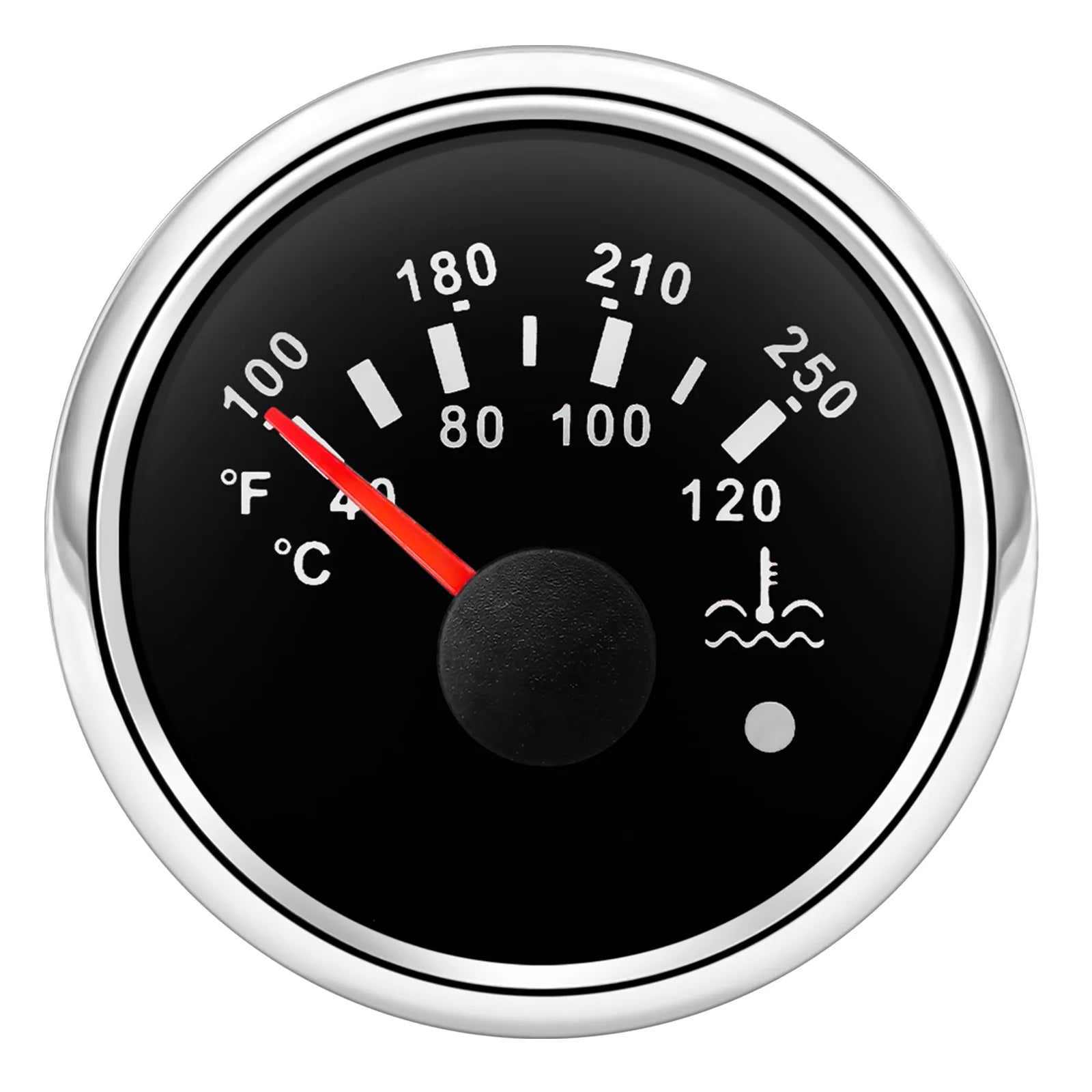52mm Marine Boat Water Temp Gauge | 40-120℃ Water Temperature Meter for Car Auto Motor close-up view