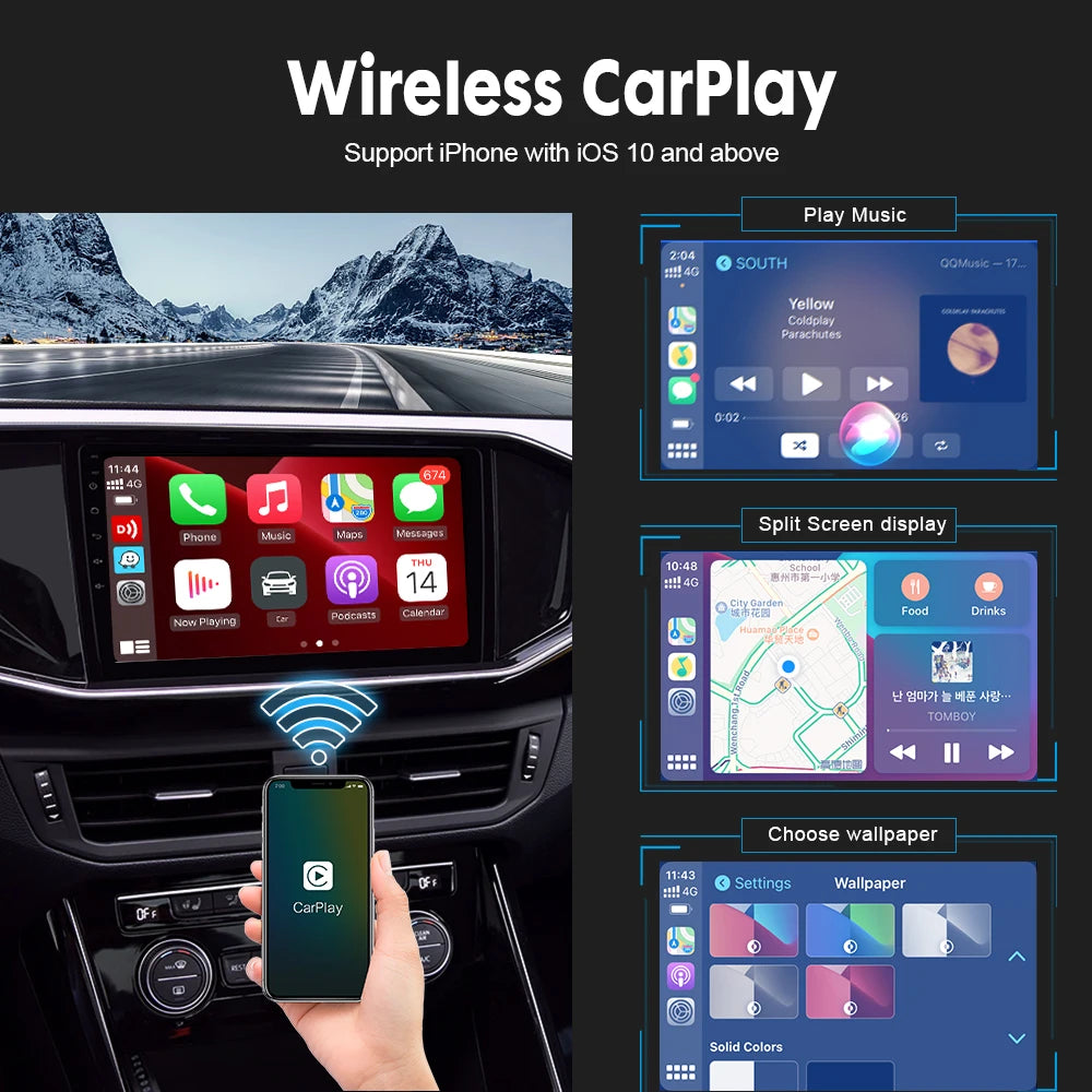 Wireless CarPlay Dongle for Android Car Wireless Android Auto Carlinkit Car Play iOS alternate view