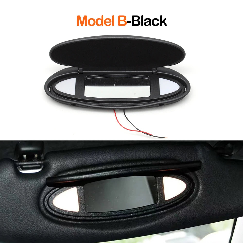 Car Left Right Sun Visor Vanity Mirror Cover Assmebly Replacement For Porsche 996 997 911 Carrera 986 Boxster 987 Cayman TARGA