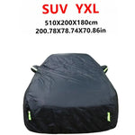 Universal Full Car Cover | Outdoor Sun Snow UV Protection for SUV Sedan S-XXL additional angle
