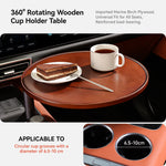 YZ Expander Multi-Function Wooden Car Cup Holder Drink Holder with Food Table | 360-D alternate view