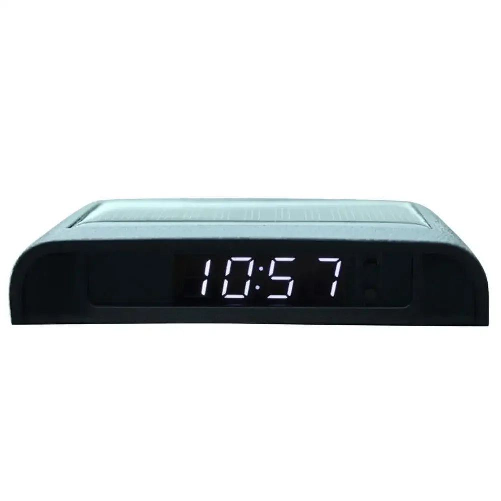 Car Clock Solar Charging Stick-On Digital Watch | 24-Hour 3-Level Brightness Auto Adj alternate view