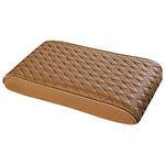 Premium Red Leather Car Armrest Box Pad | Adjustable Dashboard Organizer with Ergonom alternate view