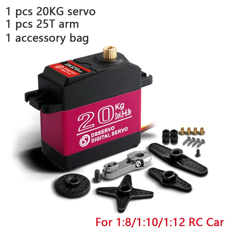 Waterproof Metal Gear Digital Servo For 1/8 1/10 Scale RC Baja Cars alternate view