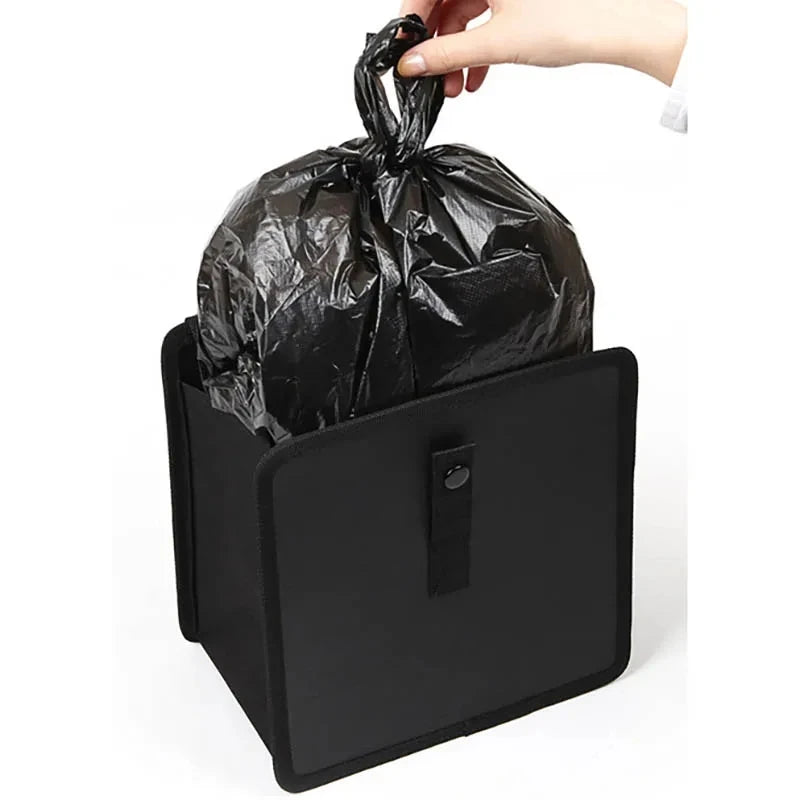 Waterproof Car Trash Can Organizer Black additional angle