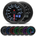 52MM 7-in-1 Car Gauge Set | LED Dual Display with Sensors for 12V Gasoline Vehicles close-up view