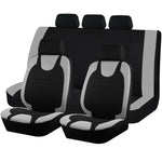 Universal Breathable Polyester Fabric Seat Covers Full Set Fit For Most Car SUV Truck close-up view