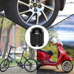 20Pcs Car Tire Tyre Valve Caps with O Rubber Ring Dust Covers Plastic Black Grey Red alternate view