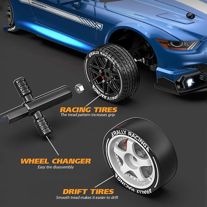 RC Drift Car 4WD Remote Control High Speed Racing Vehicle with LED Lights 2.4GHz Radi lifestyle view
