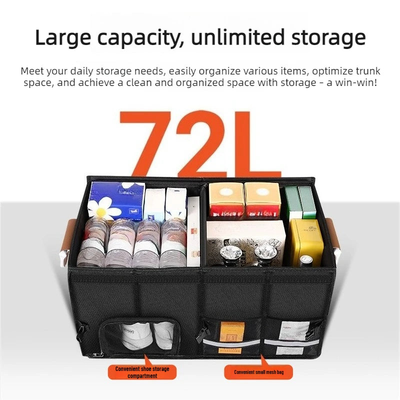 Foldable Waterproof Oxford Cloth Trunk Storage Box Large Capacity Car Organizer Porta alternate view