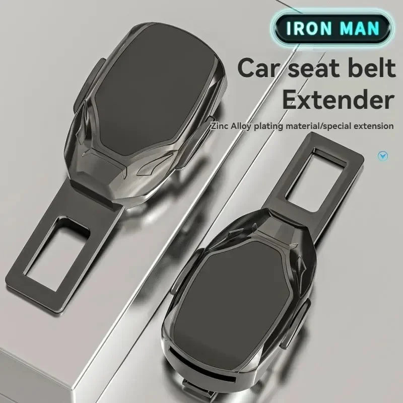 Alloy Car Seat Belt Extension Plug Buckle Seatbelt Clip Adjustable Extender Lengthening Safety Belt