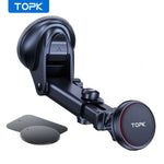 TOPK Magnetic Car Phone Mount | Strong N52 Magnet Dashboard Windshield Car Phone Holder with Adjusta