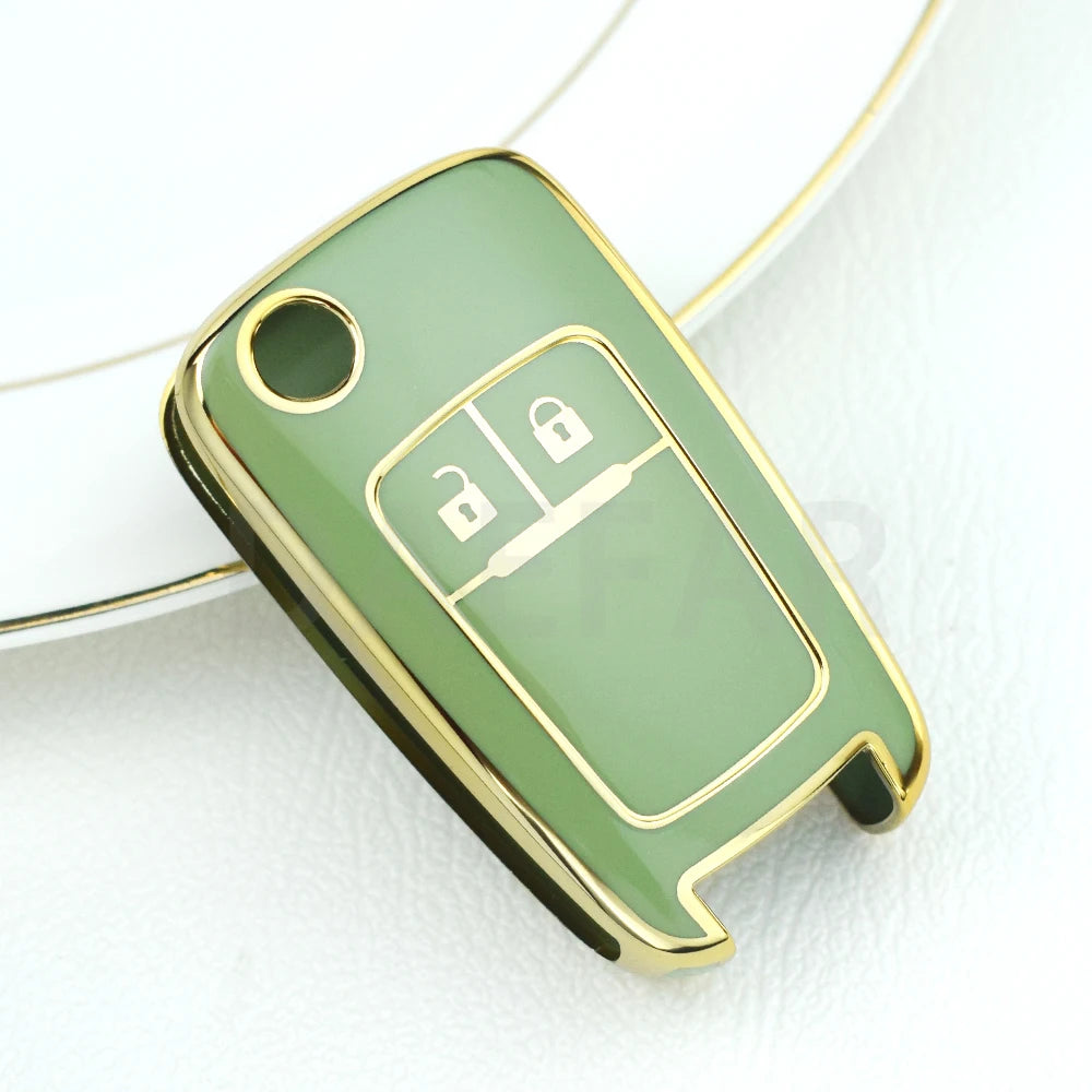 2 Buttons TPU Car Key Shell for Chevrolet Cruze Epica Lova Camaro Impala for Buick additional angle