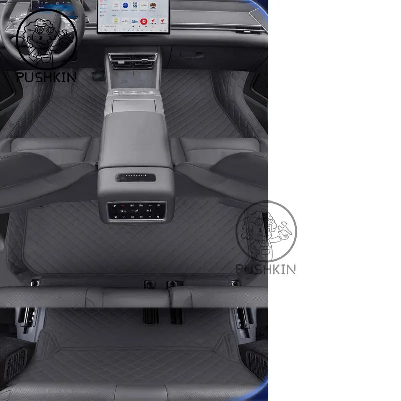 RHD LHD For BYD Sealion 8 ATTO 8 Tang L EV DMI 2026 PU leather Custom Car Floor Mats Waterproof Carpet Auto Interior Accessories