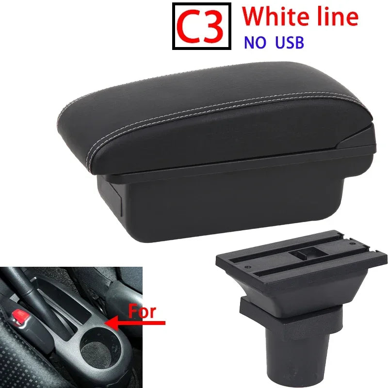 For Toyota Yaris 2005 2006 2007 2008 2009 2010 2011 Car Armrest Box with USB Internal alternate view