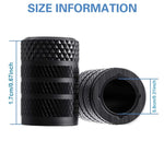 Aluminum Tire Valve Caps 4/8/12 Pack | Corrosion Resistant Universal Stem Covers for lifestyle view