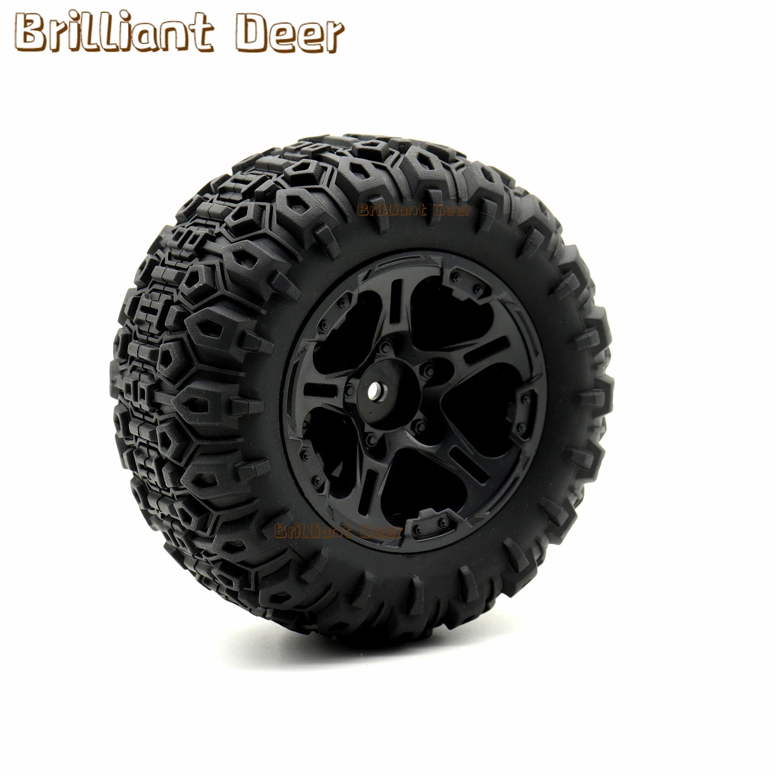 Remote Control Car Tires 12mm Hex for Traxxas MINI MAXX 1/10 close-up view