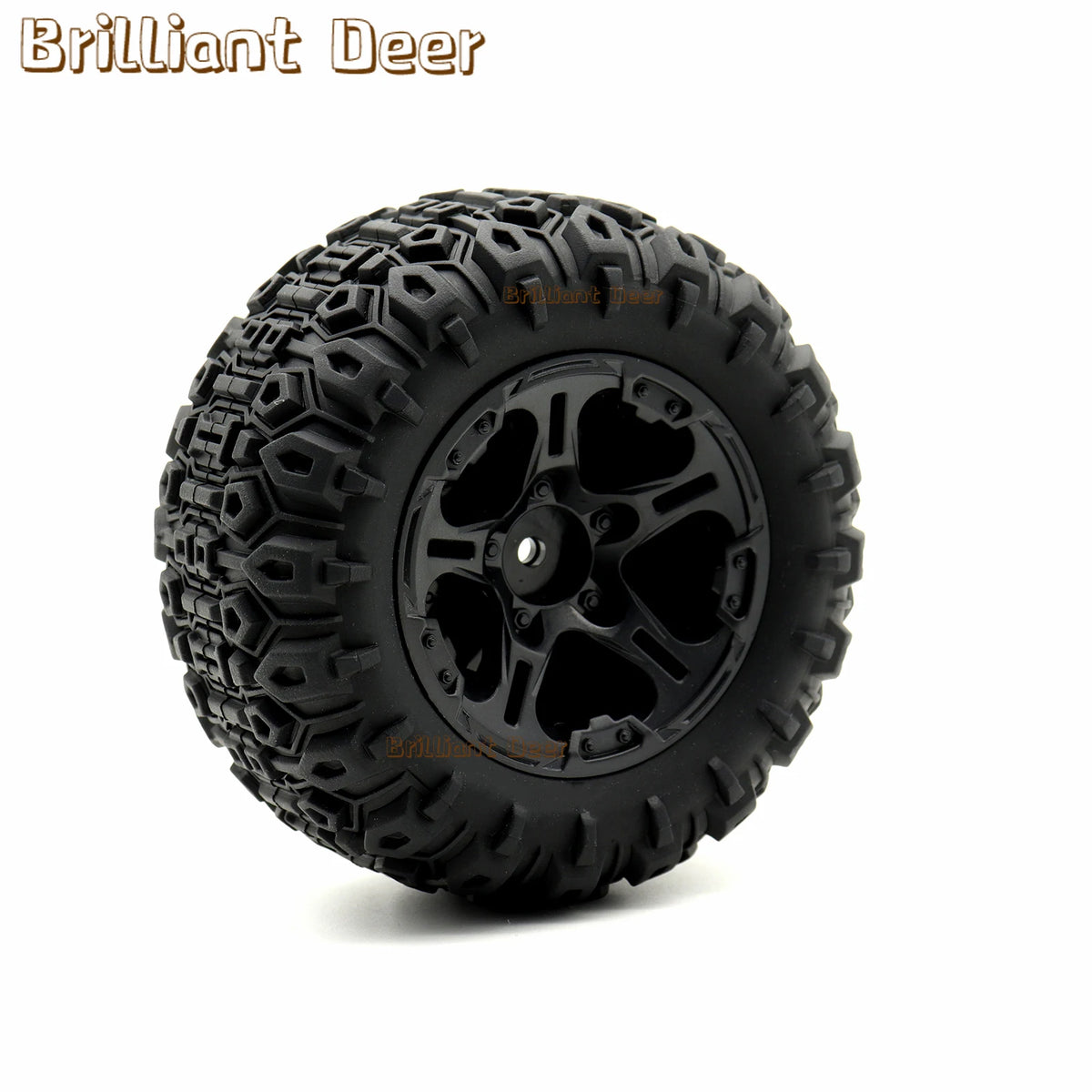Remote Control Car Tires 12mm Hex for Traxxas MINI MAXX 1/10 close-up view