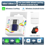 Mini Ultra CarlinKit 5.0 Wired To Wireless Adapter Wireless Android Auto Wireless CarPla detail view