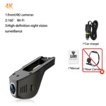 HD 4K 2160P Dash Cam | WiFi Car DVR with Front and Rear Camera alternate view