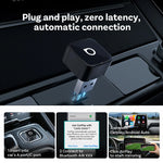 OTTOCAST MINI AIR Cube 4.0 Wireless CarPlay Android Auto Adapter 3 in 1 Dongle Airpla lifestyle view