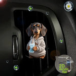 Acrylic Car Vent Clip Aromatherapy Air Freshener Holder 2D Decorative Air Conditioning Vents Accessory for Vehicle Interior