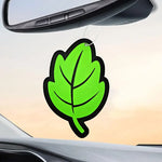 Natural Scented Tea Paper Car Air Freshener | Leaf Shape Hanging Vanilla Perfume close-up view