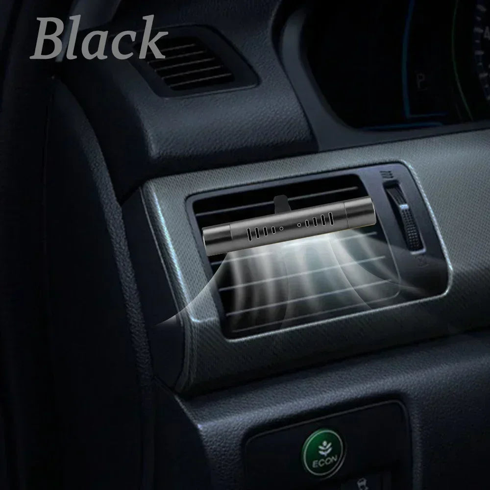 Cylindrical Car Vent Clip Diffuser | Essential Oil Aroma for Auto Office Kitchen close-up view