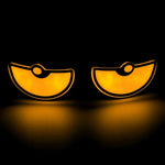 Universal Car LED Devil Eyes Light Demon Eyes Headlight Motorcycle Mini Turn Signal F alternate view