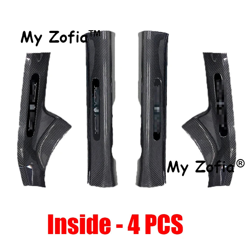 For Leapmotor T03 2025 2026 Car Door Strip Threshold Sill Protector Cover Carbon Fibe alternate view