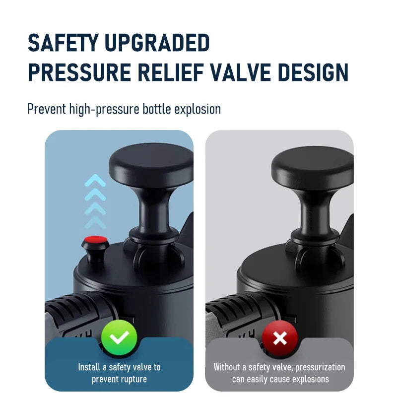Handheld Foam Sprayer for Car Wash | 2L High Pressure Hand Pump Spray Bottle lifestyle view