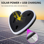 1pc Solar Powered Car Neon Light Striped Heart Lamp Led Ambient Light Wireless Suctio alternate view