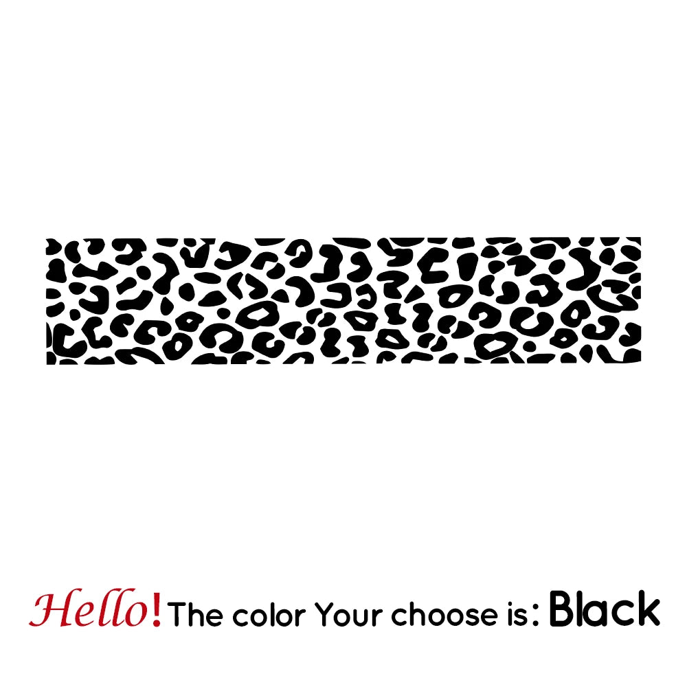 Diy Leopard Print Car Sticker Car Stickers Window Decal Vinyl Art Pattern Art Car Body close-up view