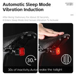 WEST BIKING Bike Tail Light Smart Sensing MTB Road Bike Rear Light IPX5 Waterproof Type- detail view