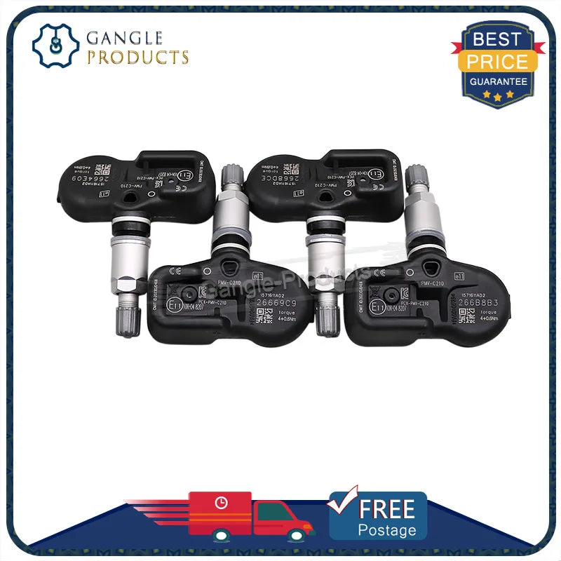 4PCS PMV-C210 TPMS Car Tire Pressure Sensor 433MHz for Toyota Avensis Auris RAV4 Yaris Verso | Pre-P