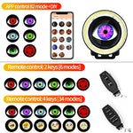Devil's Eye LED Car Dynamic HeadLamps Angel Eyes lamp Waterproof Headlight 82 Modes D alternate view