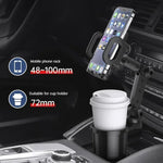 Car Cup Holder Expander with 360 Rotation Phone Holder