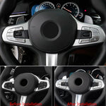 Chrome Car Steering Wheel Switch Button Cover Trim For BMW 5 X3 G30 G38 G01 2018-2022 In detail view