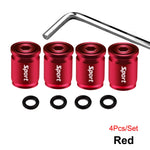 Tire Valve Stem Caps Set - Anti-theft Zinc Alloy Wheel Air Valve Covers for Cars, SUV alternate view