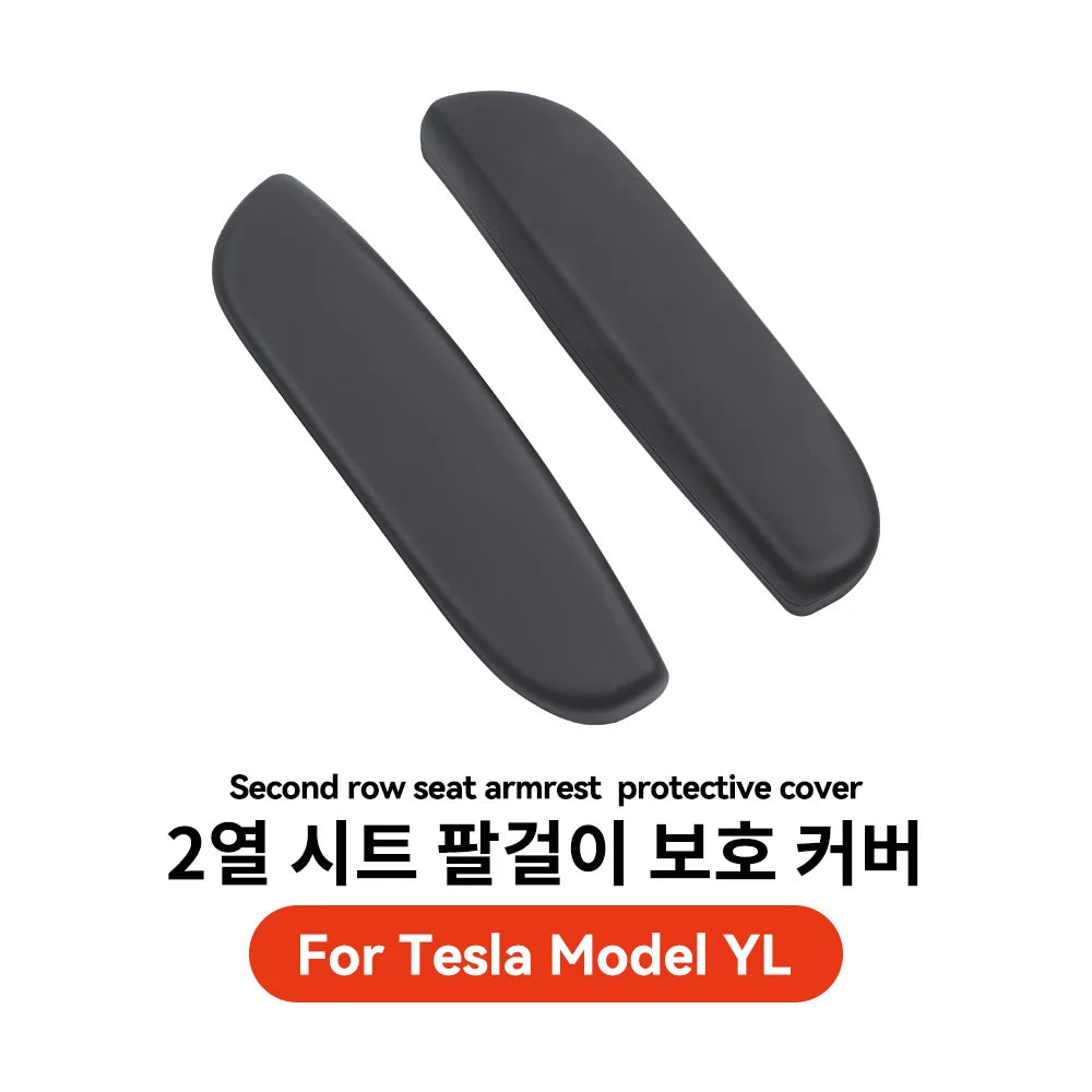 YZ For Tesla New Model YL 2025+ Silicone Second Row Seat Armrest Cover Car Interior P lifestyle view