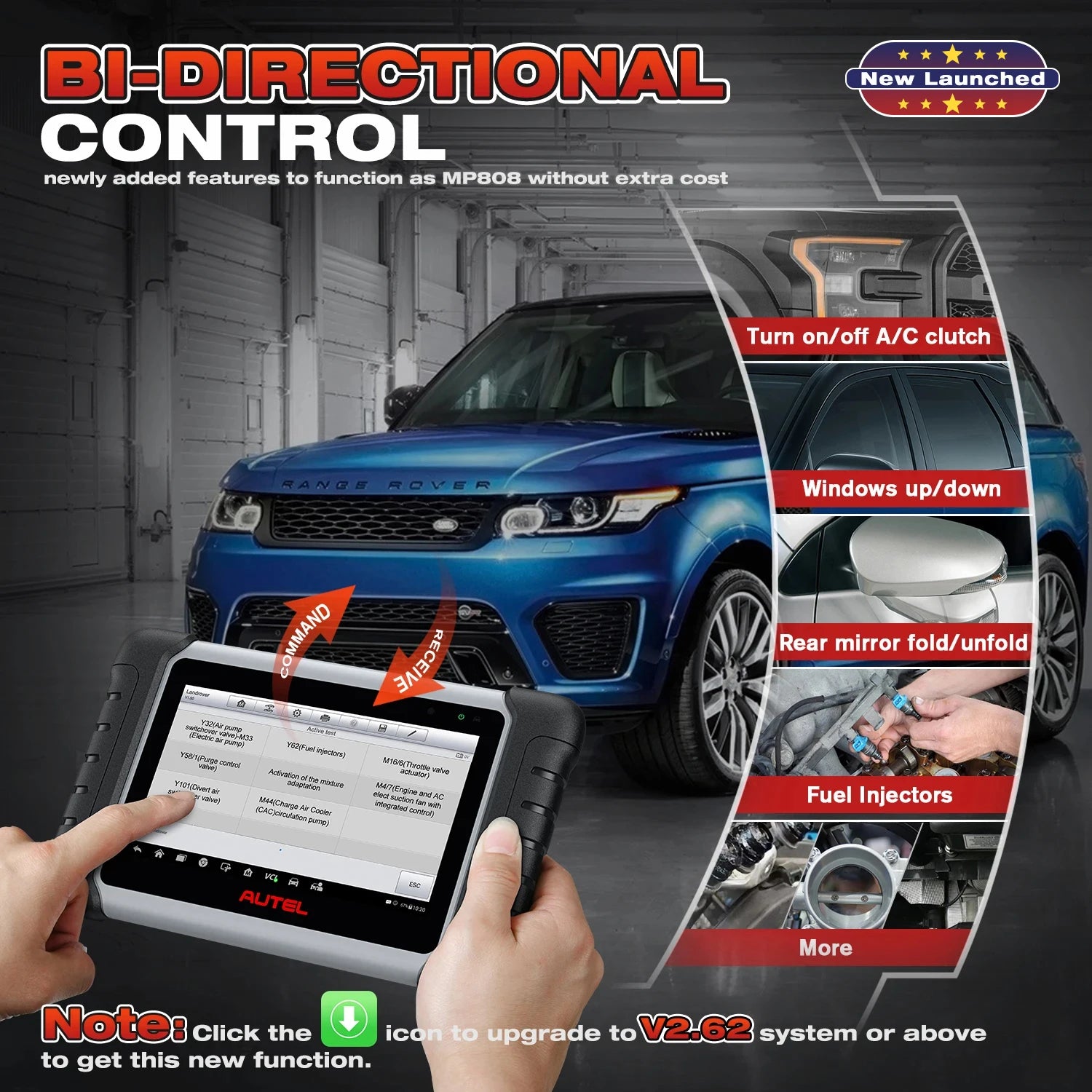 Autel MaxiCOM MK808BT Pro Automotive Car Diagnostic Tools OBD2 Scanner Code Reader Al alternate view