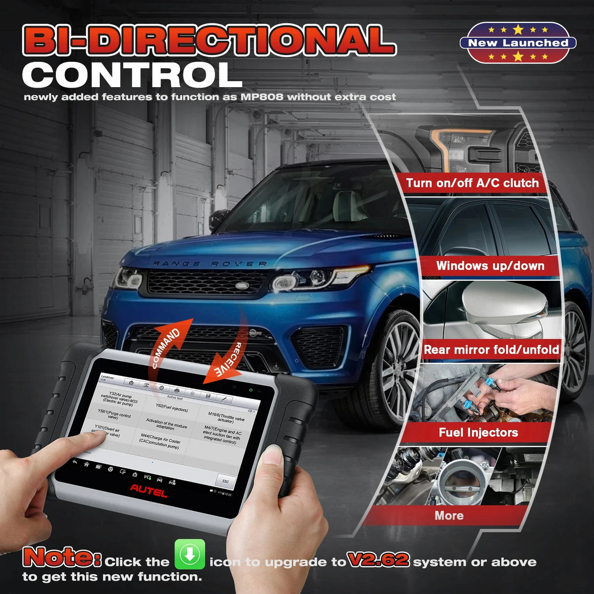 Autel MaxiCOM MK808BT Pro Automotive Car Diagnostic Tools OBD2 Scanner Code Reader Al alternate view