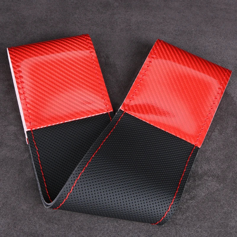 2025 Carbon Fiber Steering Wheel Cover 38cm Universal close-up view