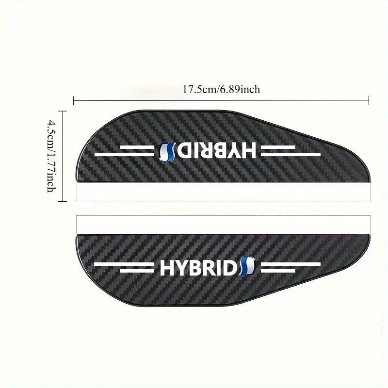 2 pieces for "HYBRID" car rearview mirror raincoat - water blocking sun visor, suitable for Toyota Pulis