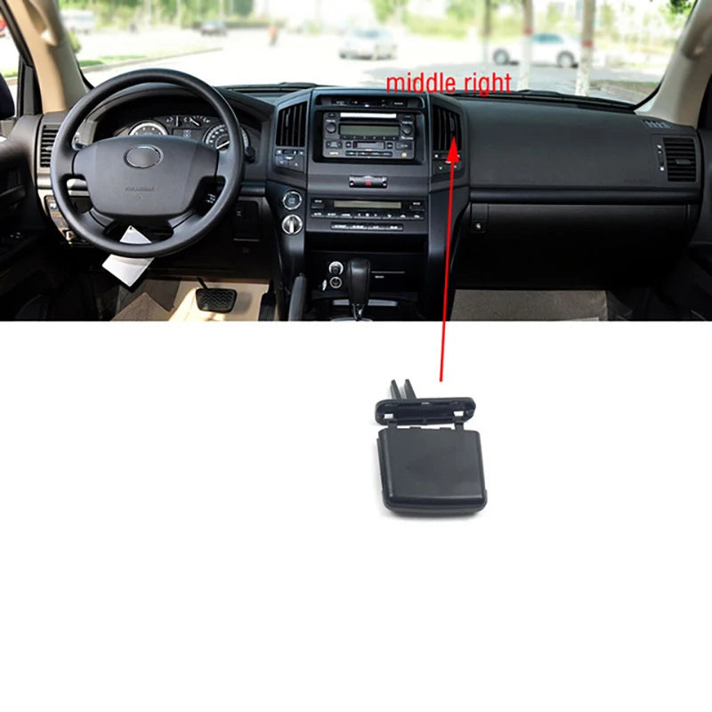 For Toyota Land Cruiser LC200 FJ200 2008-2017 Car Front Dashboard Air Conditioner Outlet A/C Air Conditioning Vents Tab Clip