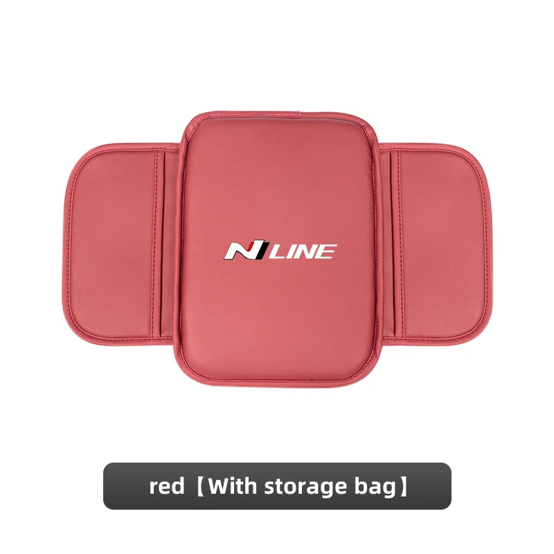 Car Armrest Pad Center Console Arm Rest Box Cover Protective Mat For Hyundai NLine I30 I20 I10 Venue Veloster Tucson Accent Kona