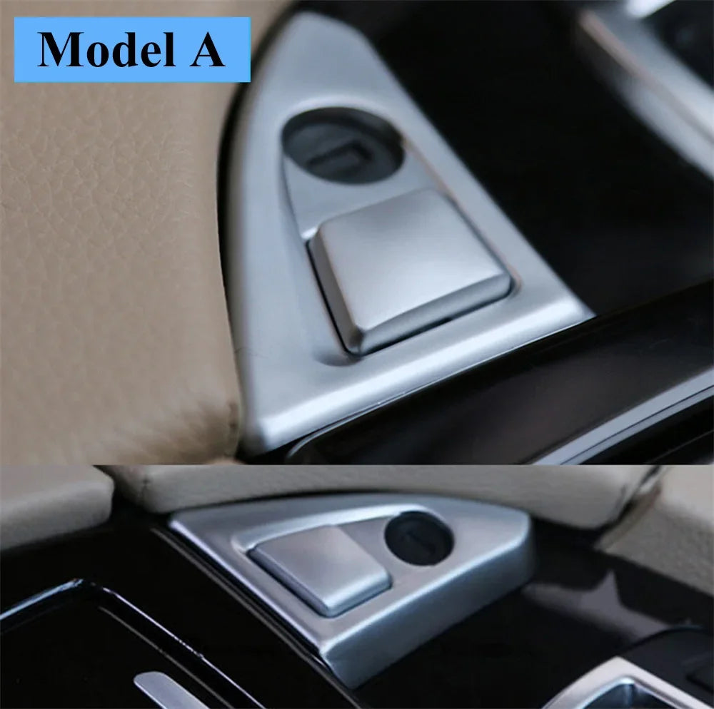 LHD Car Inner Central Armrest Glove Box Switch Catch Button For BMW 5 Series F10 F11 F close-up view