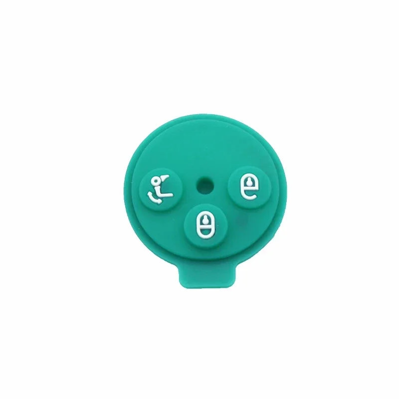 Xinyuexin 3 Buttons Silicone Pad Remote Key Shell Case for Mercedes-Benz Smart Fortwo close-up view